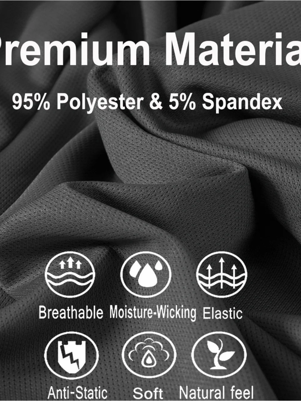 Men's Performance Knit Shorts - Black, Gray, Navy, Olive